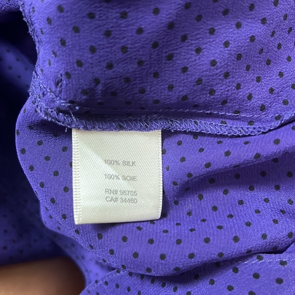 Rebecca Taylor Women’s Purple Silk Blouse Size 6