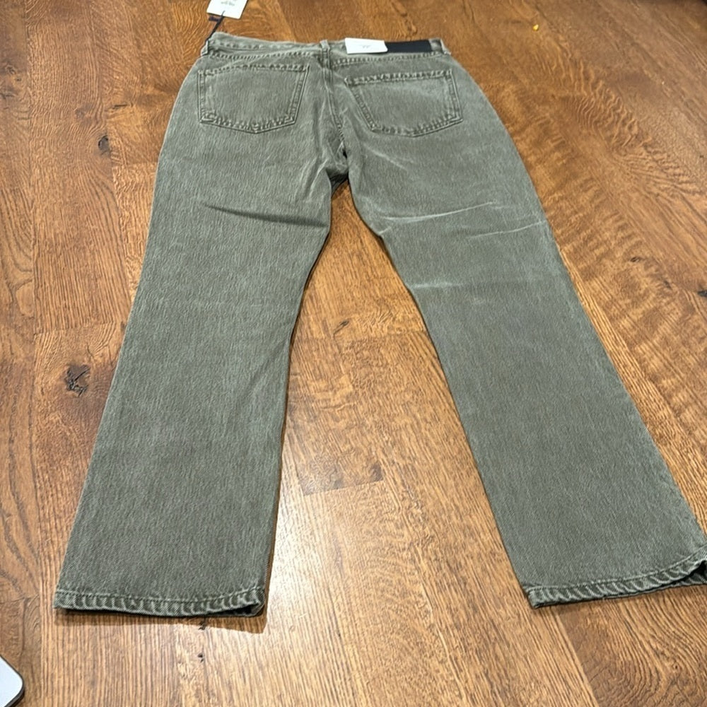 NWT Citizens of Humanity Women’s Jolene High Rise Straight Jeans Green Size 26