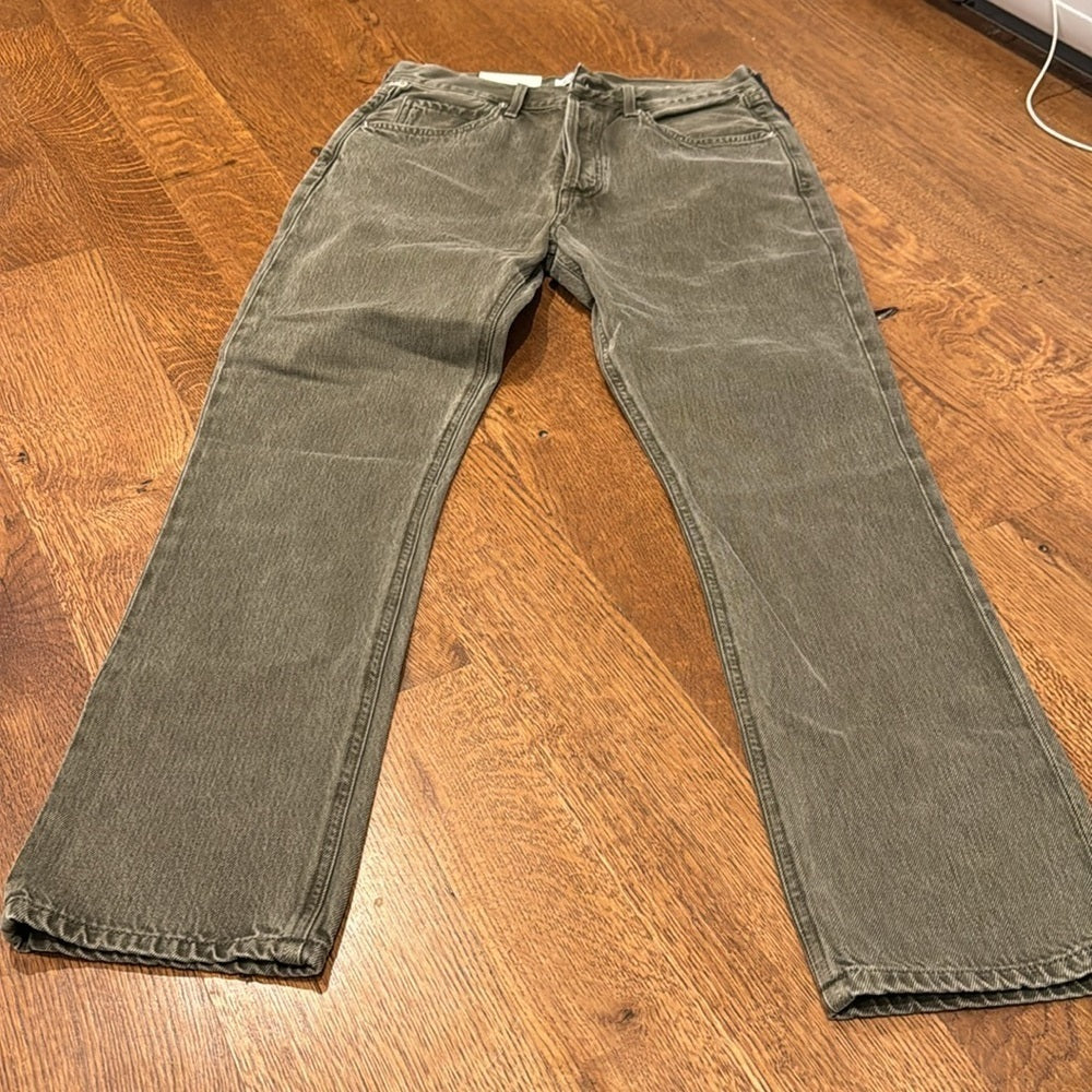 NWT Citizens of Humanity Women’s Jolene High Rise Straight Jeans Green Size 26