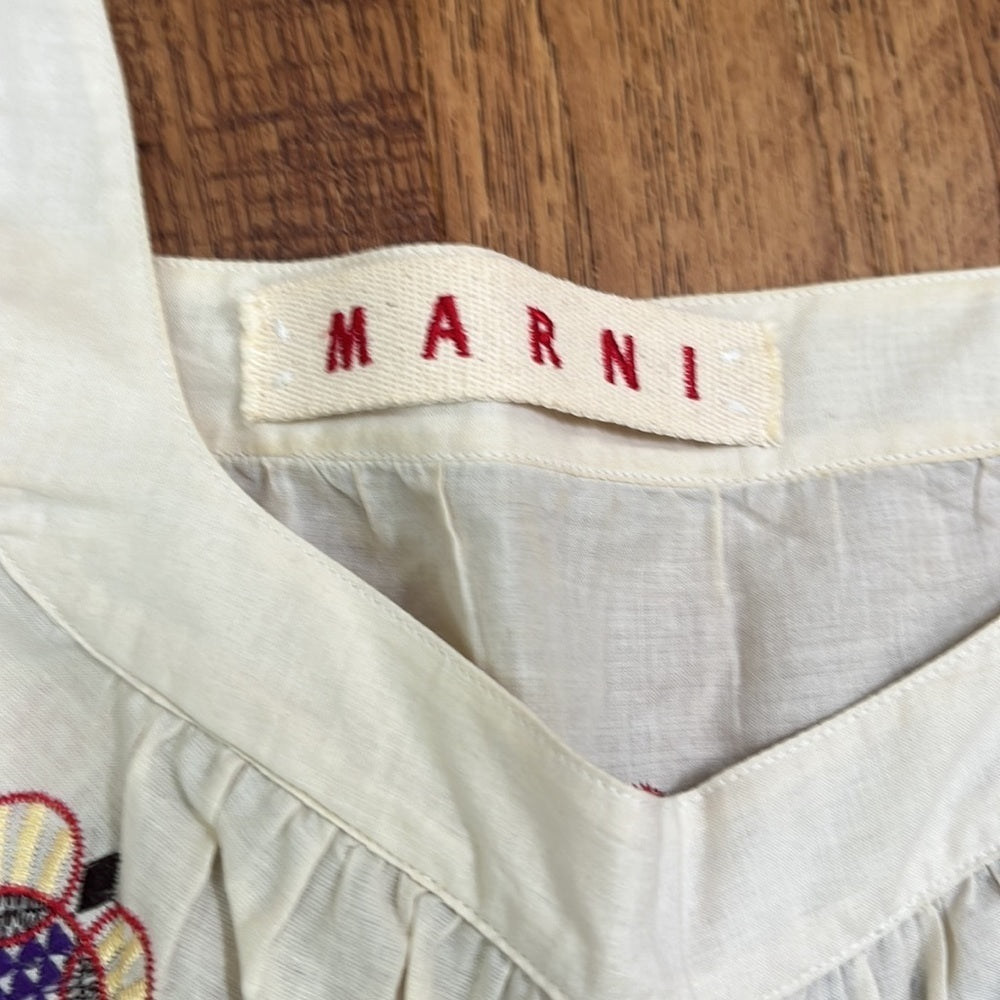 Marni Women’s Cream Printed Tank Size 38 Size 2