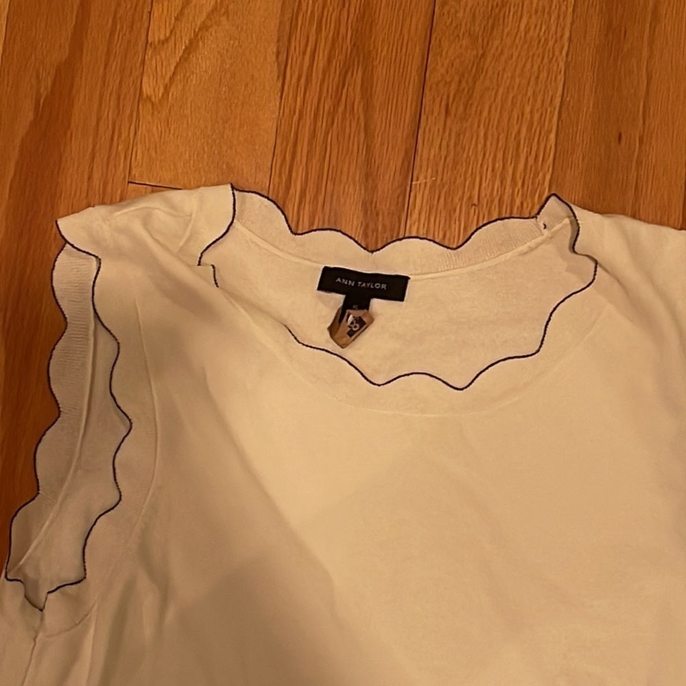 ANN Taylor Top with Black Lining Size XL