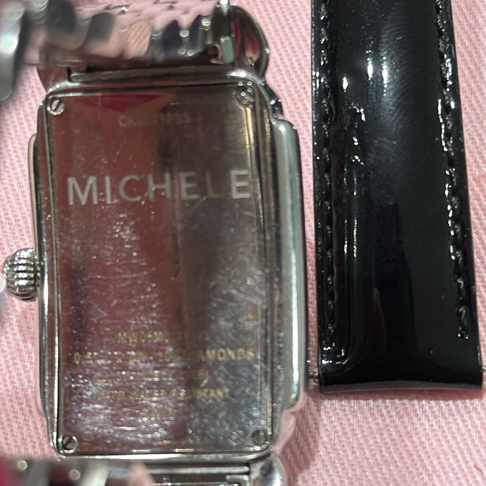 Michele Deco Women’s Stainless Steel Diamond Face Watch