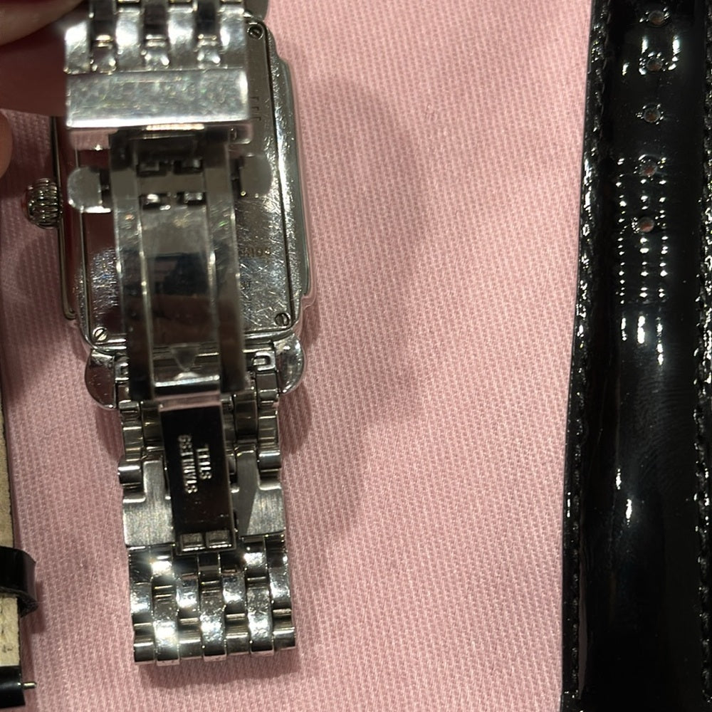 Michele Deco Women’s Stainless Steel Diamond Face Watch