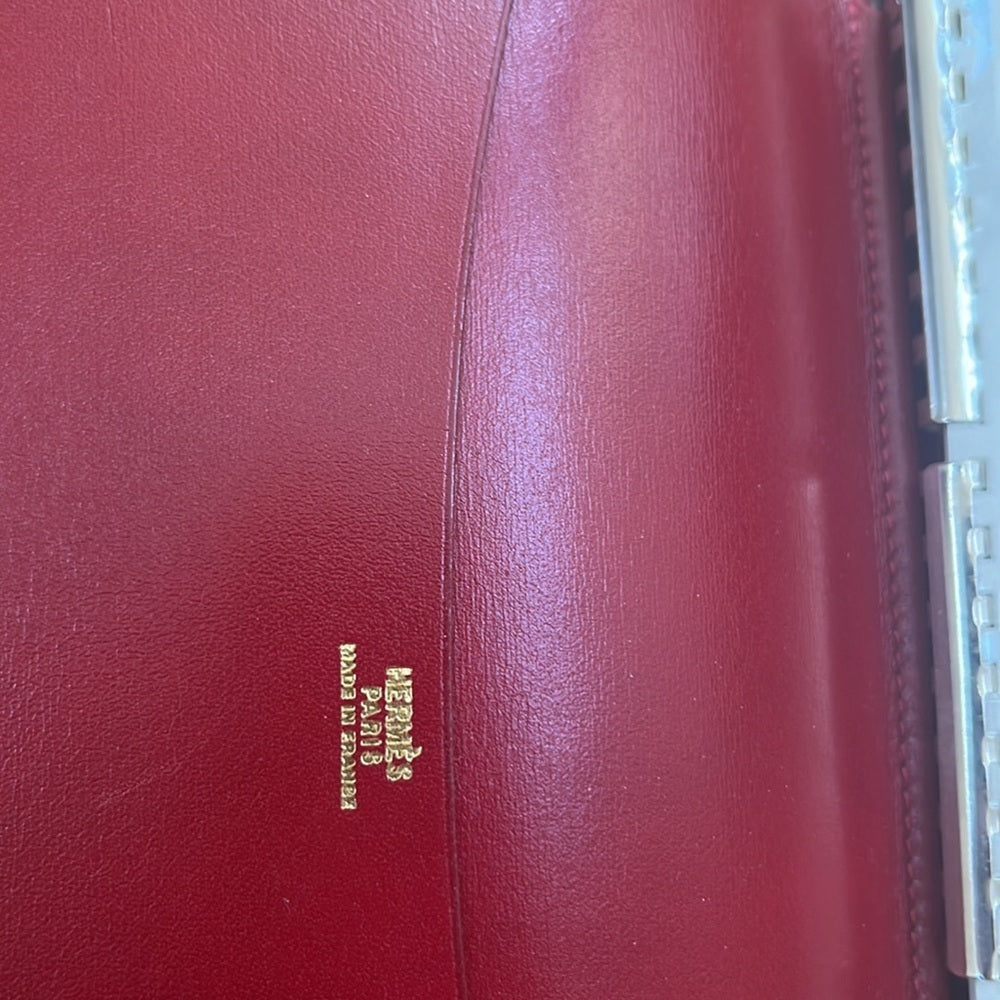 Hermès Paris 1999 Navy/Red Leather Agenda / Address Book