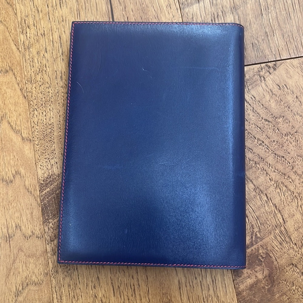 Hermès Paris 1999 Navy/Red Leather Agenda / Address Book