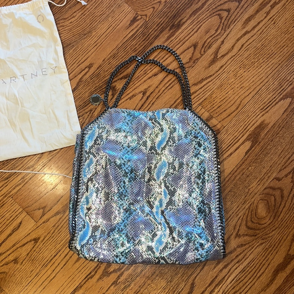 Stella Mcartney Woman’s Sequin Snake Print Tote