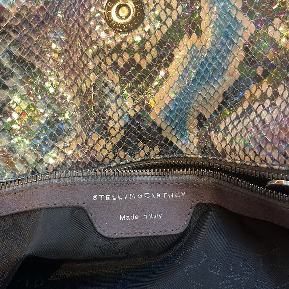 Stella Mcartney Woman’s Sequin Snake Print Tote