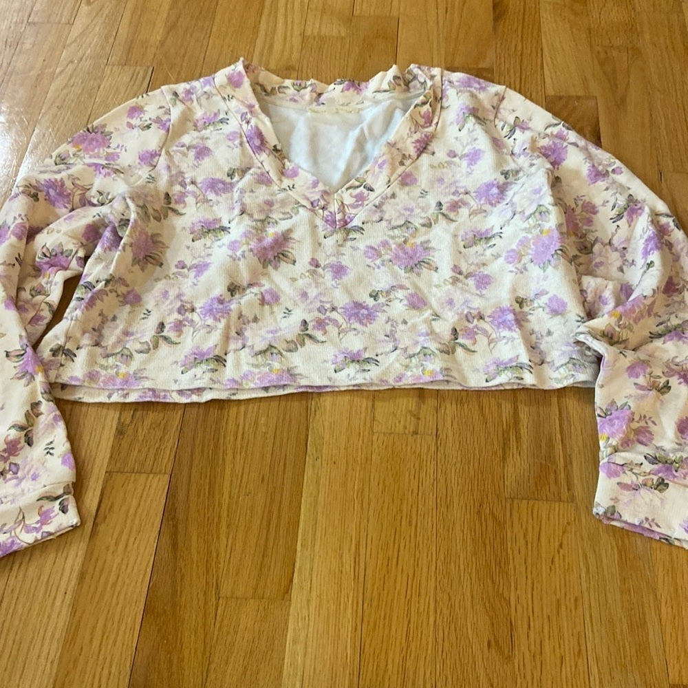 Women’s LoveShackFancy top. Cream with design. Size S
