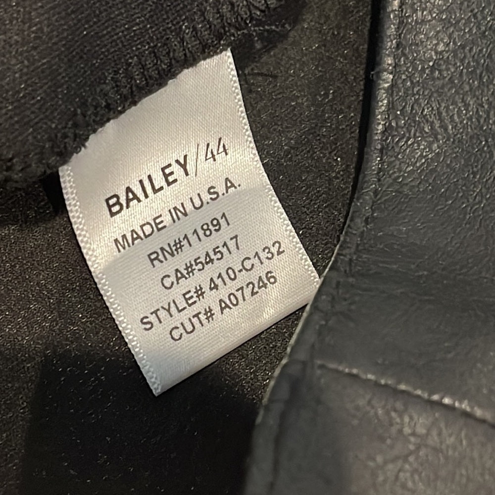 Bailey 44 Women’s Black Off the Shoulder Black Faux Leather Top Size Small