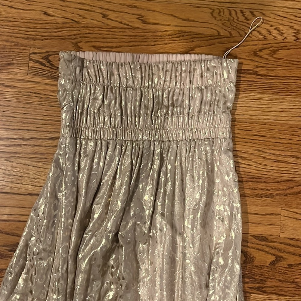 Jay Ahr Woman’s Strapless Silk Sparkle Dress Size M
