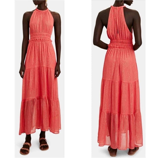 A.L.C Woman’s Pink Sparkle Maxi Dress Size 2
