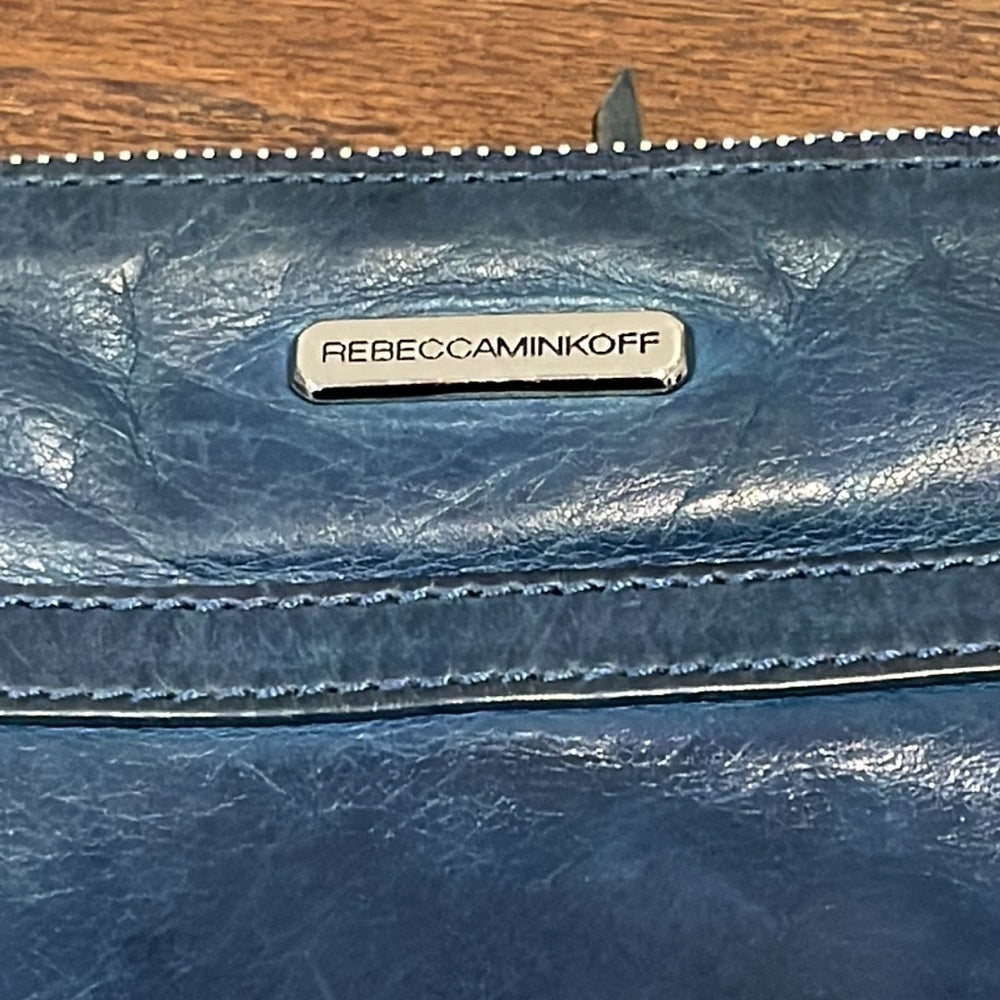 Rebecca Minkoff Distressed Blue Shoulder Bag