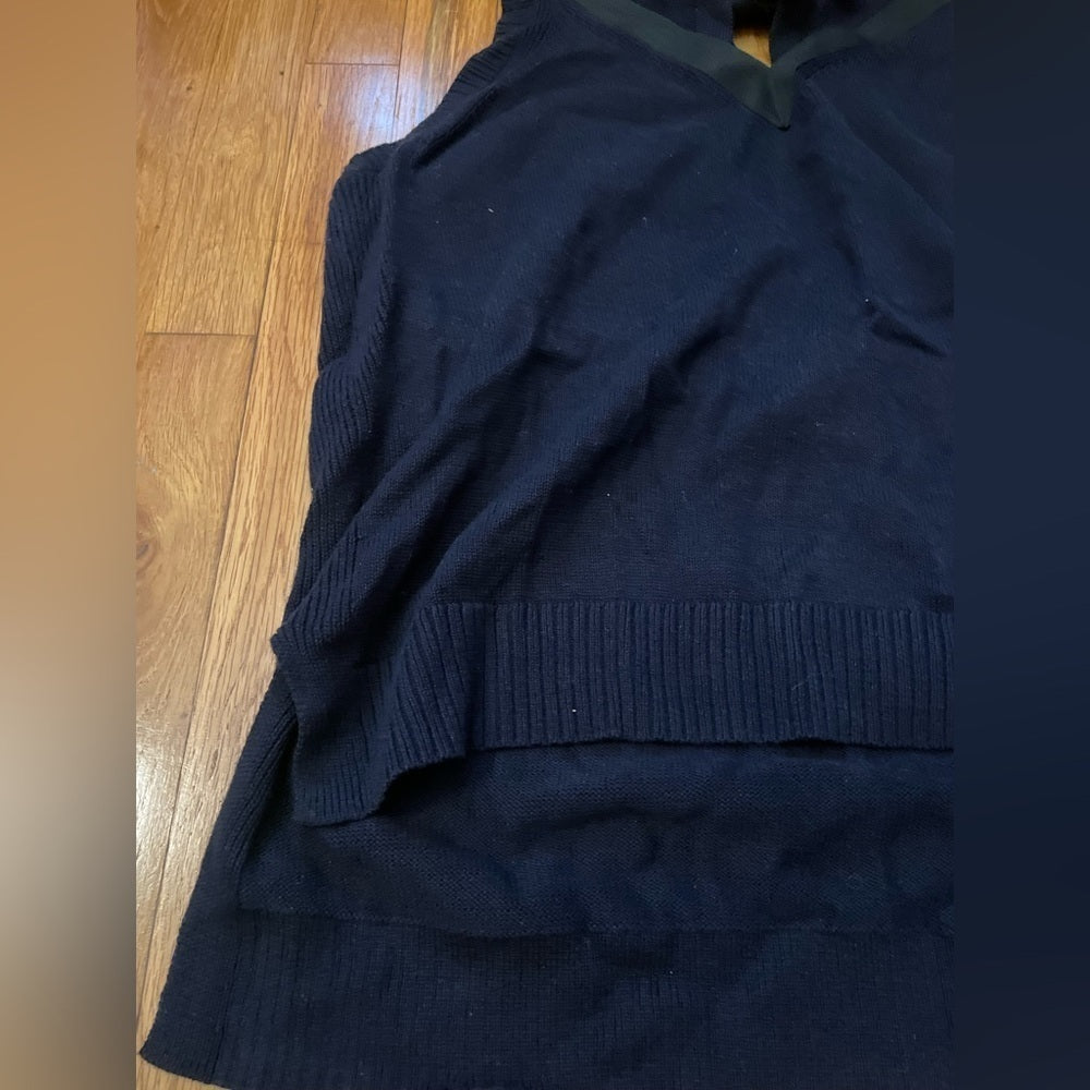 J. Crew Navy Sleeveless Sweater Size XL
