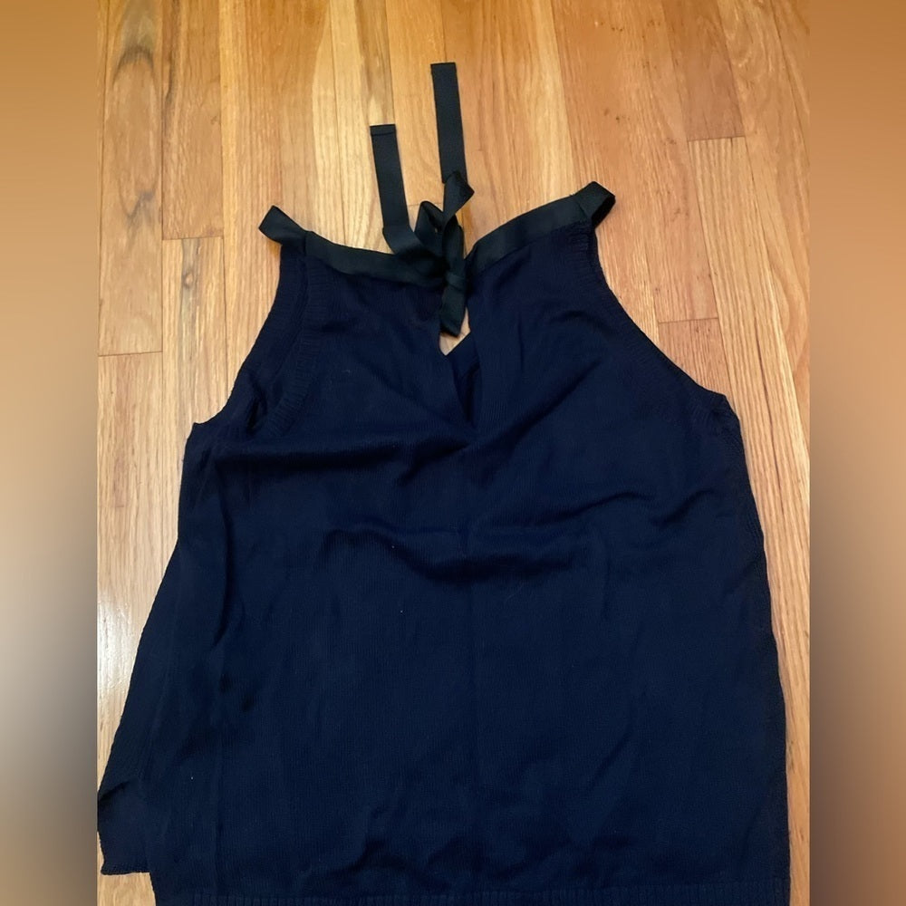 J. Crew Navy Sleeveless Sweater Size XL