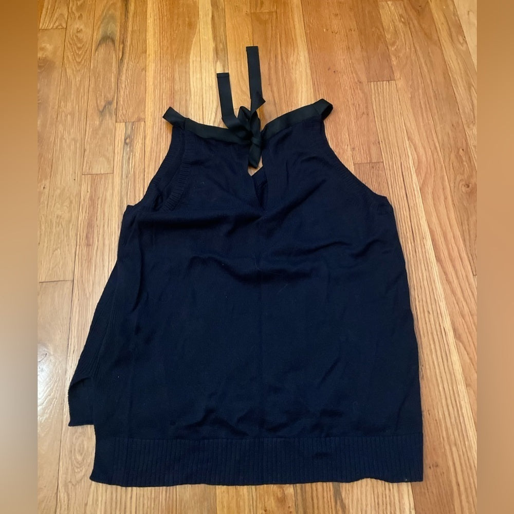 J. Crew Navy Sleeveless Sweater Size XL