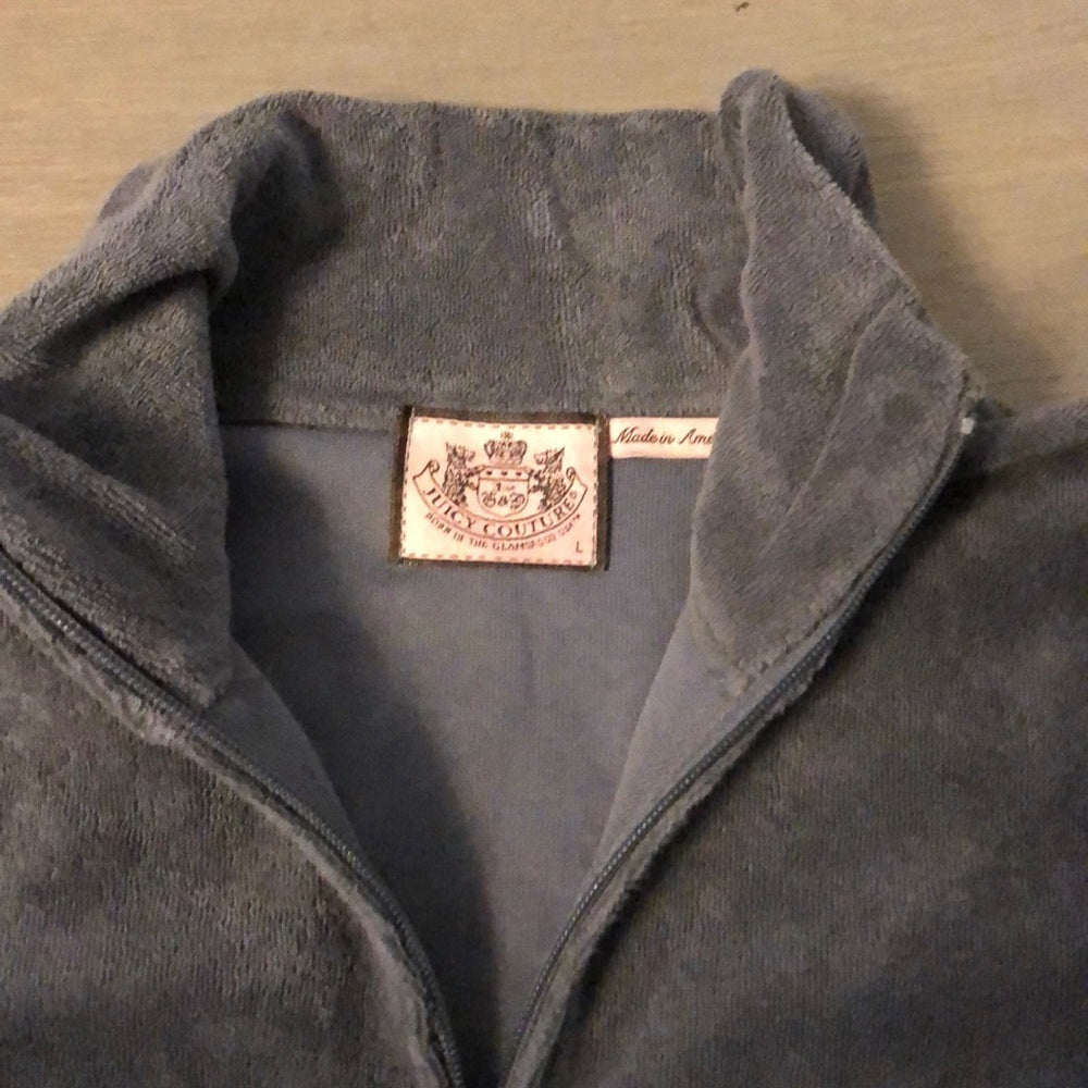 JUICY Grey Terry cloth Sweatshirt Size L