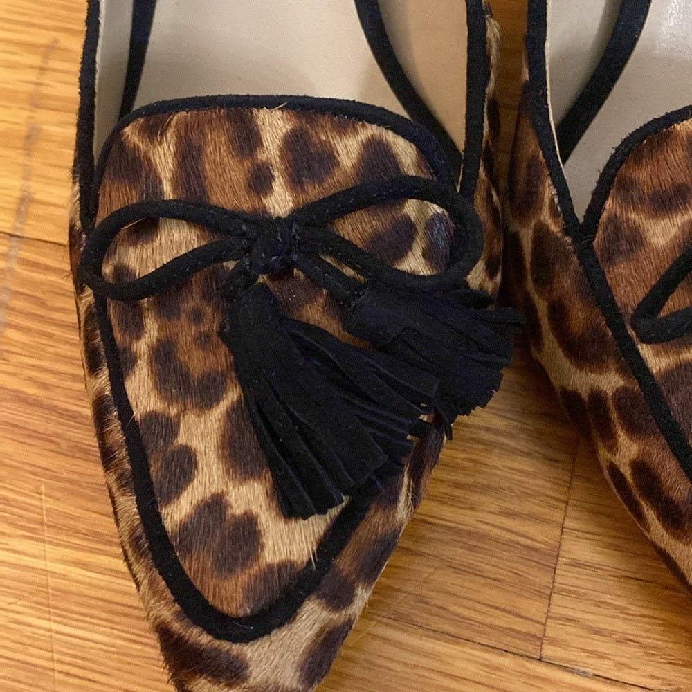 NWT Ann Taylor Women’s Cheetah Print Heels With Black Bow Size 7