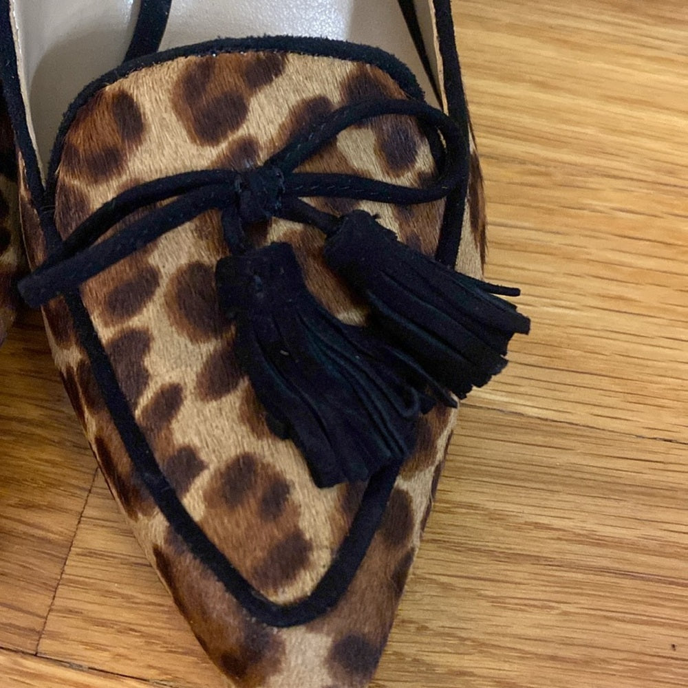 NWT Ann Taylor Women’s Cheetah Print Heels With Black Bow Size 7