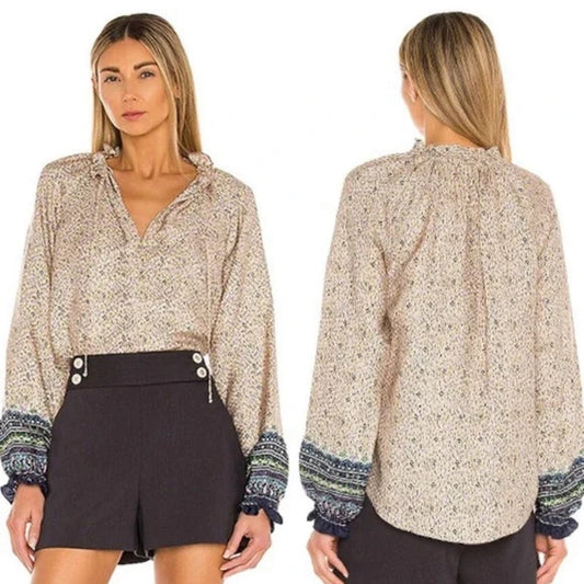 Veronica Beard Women’s Multicolored Long Sleeve Blouse Size 4