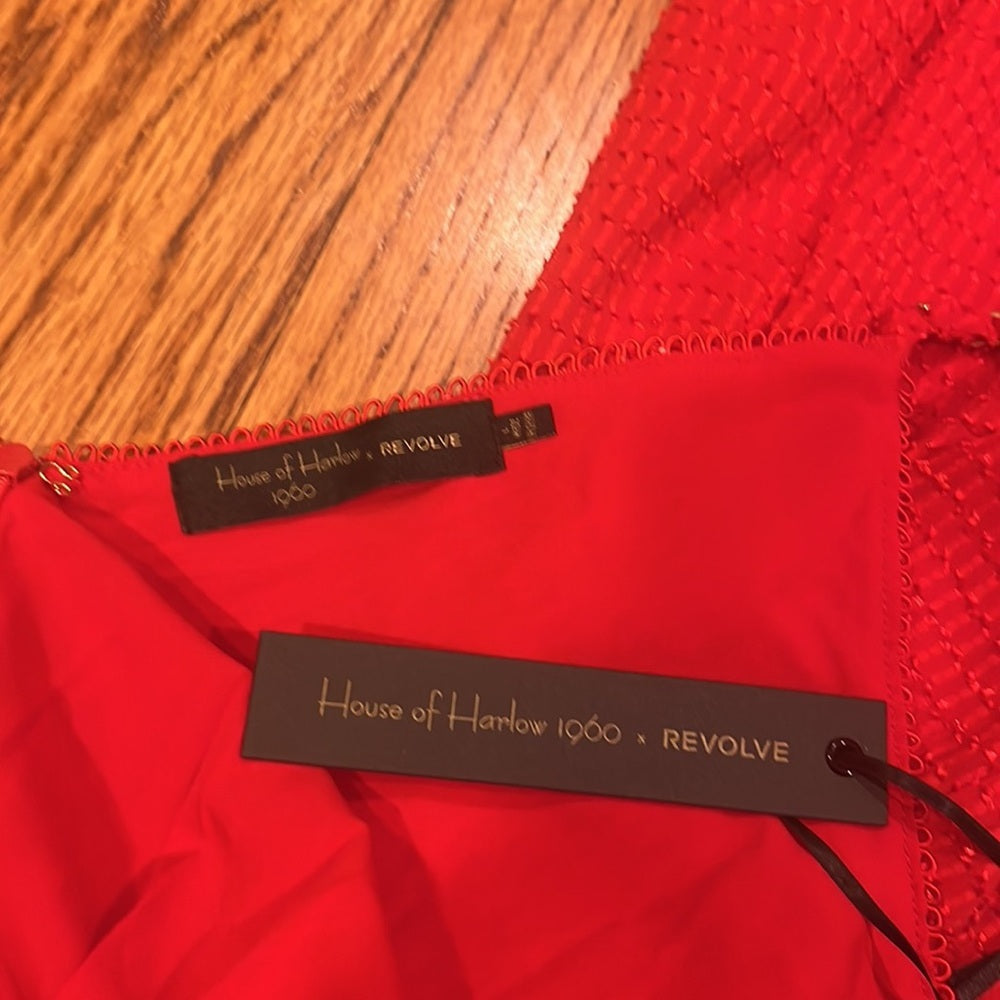 NWT House of Harlow x Revolve Woman’s Red Dress Size L