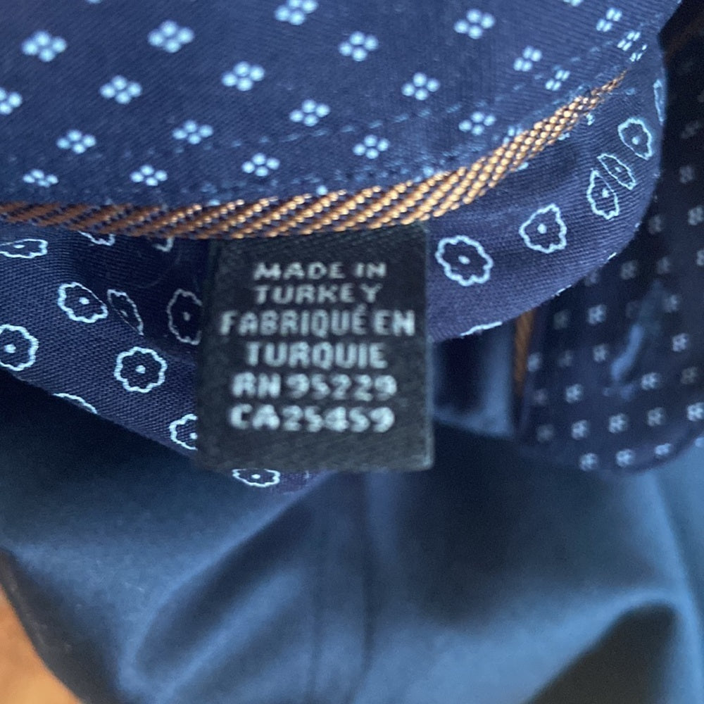 MEN’S Ted Baker London button down. Navy blue. Size 6