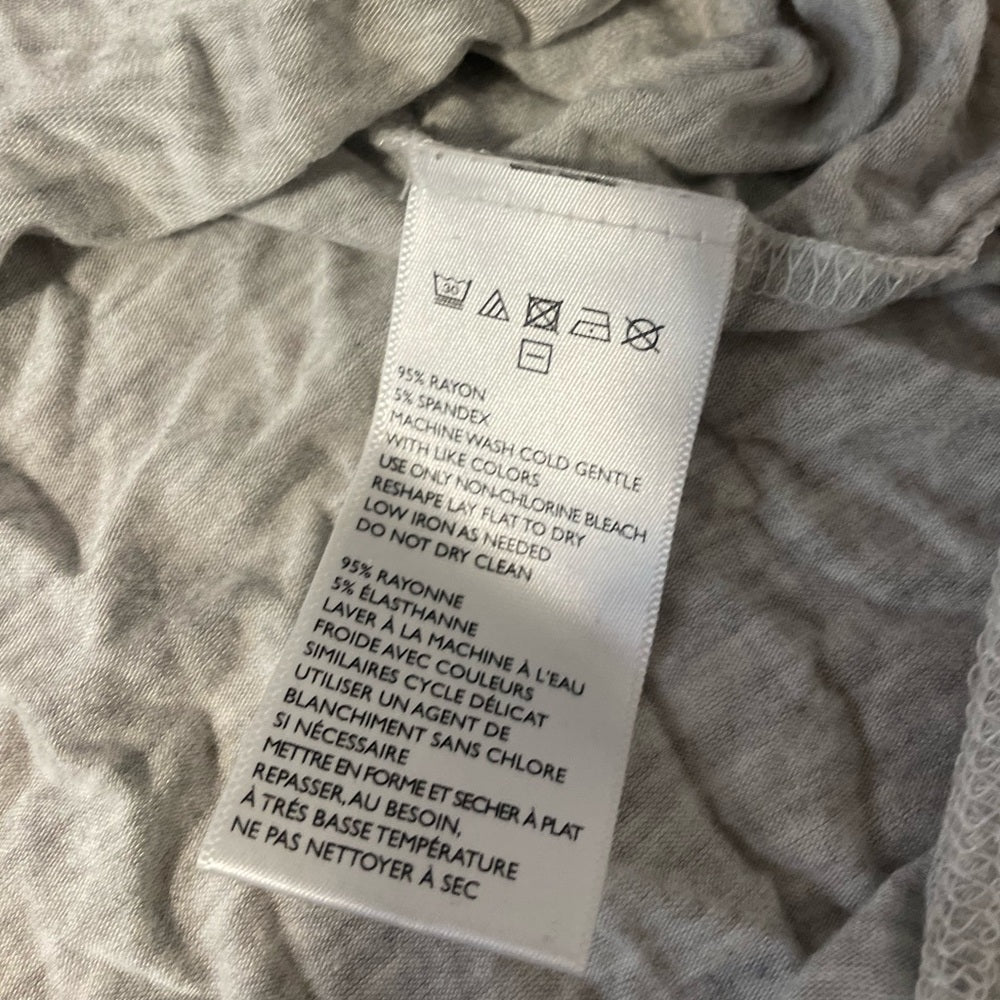 Free People Grey V-Neck Bodysuit Size Large