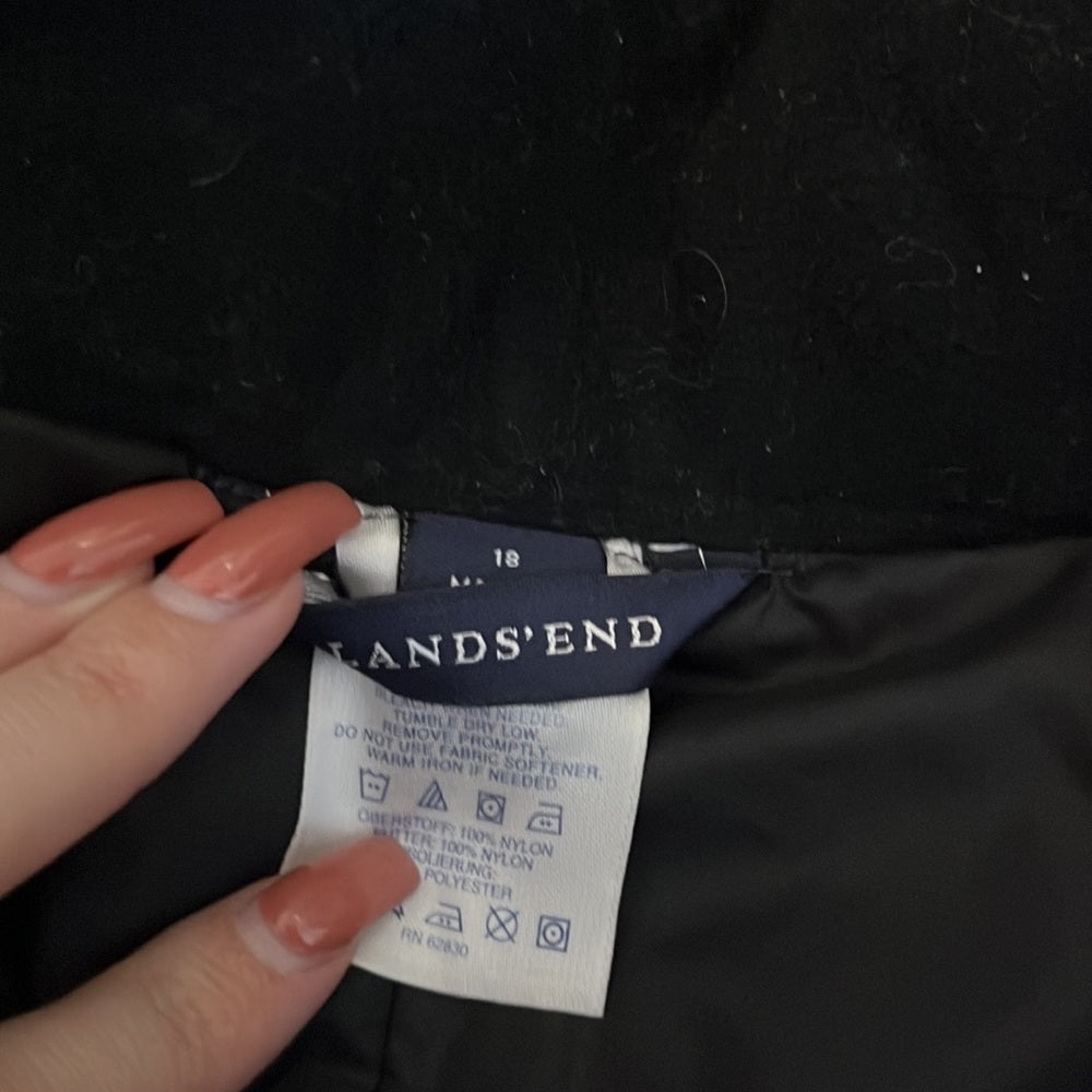 Lands’ End Kids Black Ski Pants Size 18