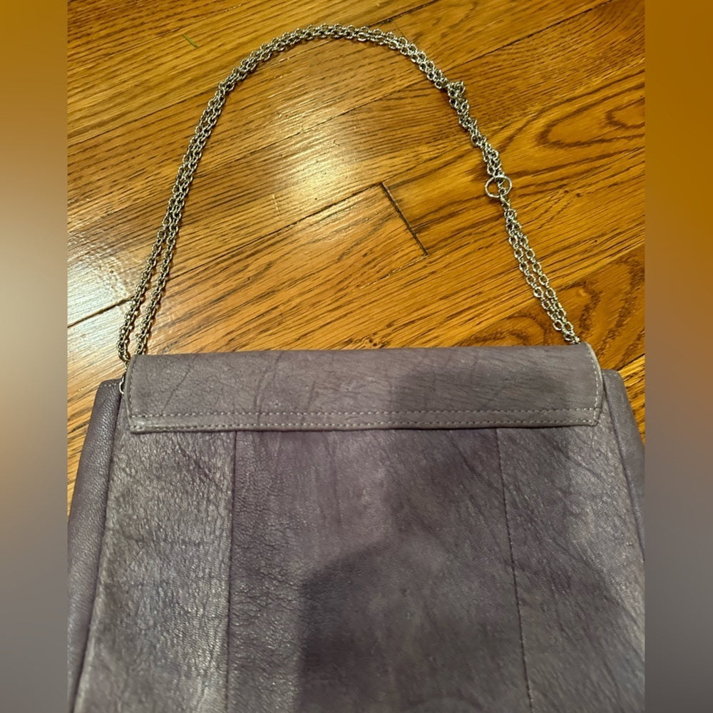 Lauren Merkin Purple Clutch Hand Bag