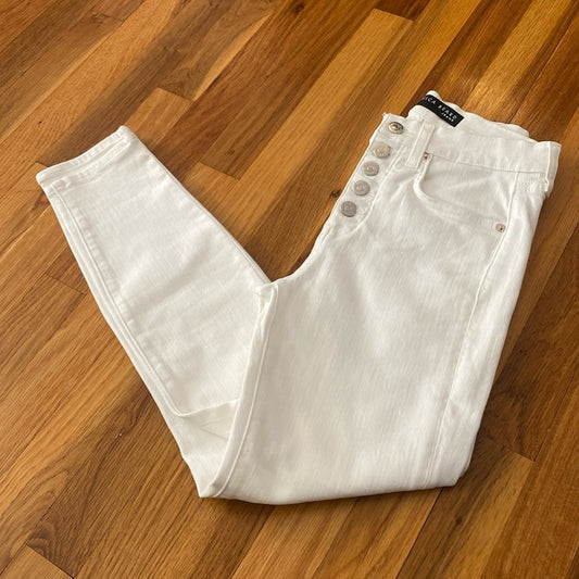 Veronica Beard Women’s White Debbie Ankle Skinny High Waisted Jeans Size 27