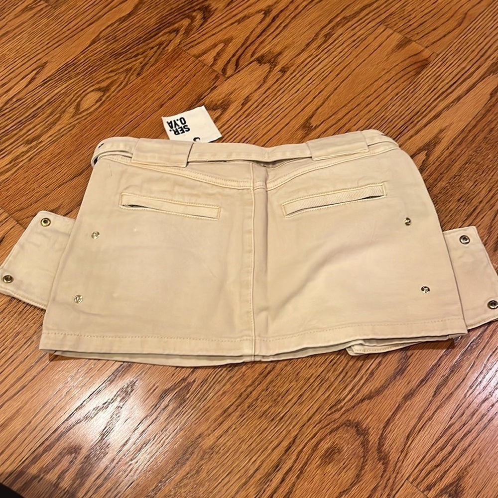 NWT SER.O.YA Woman’s Tan Lia Mini Skirt Size 25