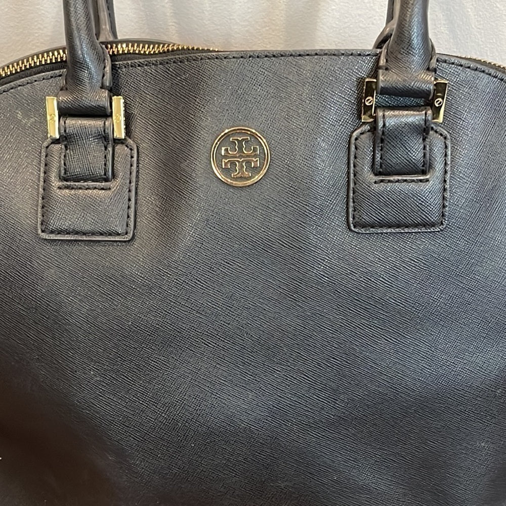 Tory Burch Robinson Dome Satchel Bag Black