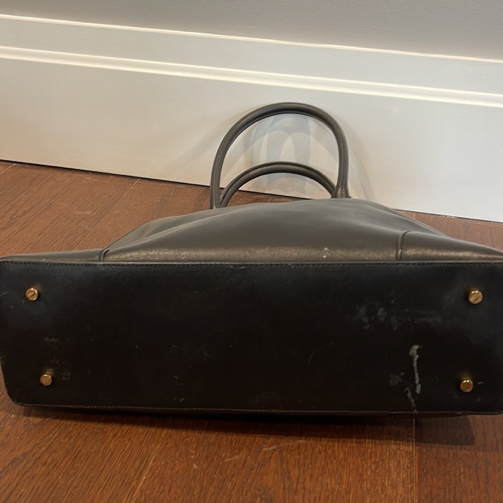 Tory Burch Robinson Dome Satchel Bag Black