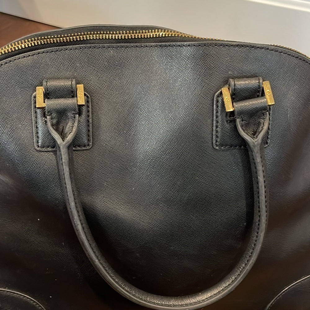 Tory Burch Robinson Dome Satchel Bag Black