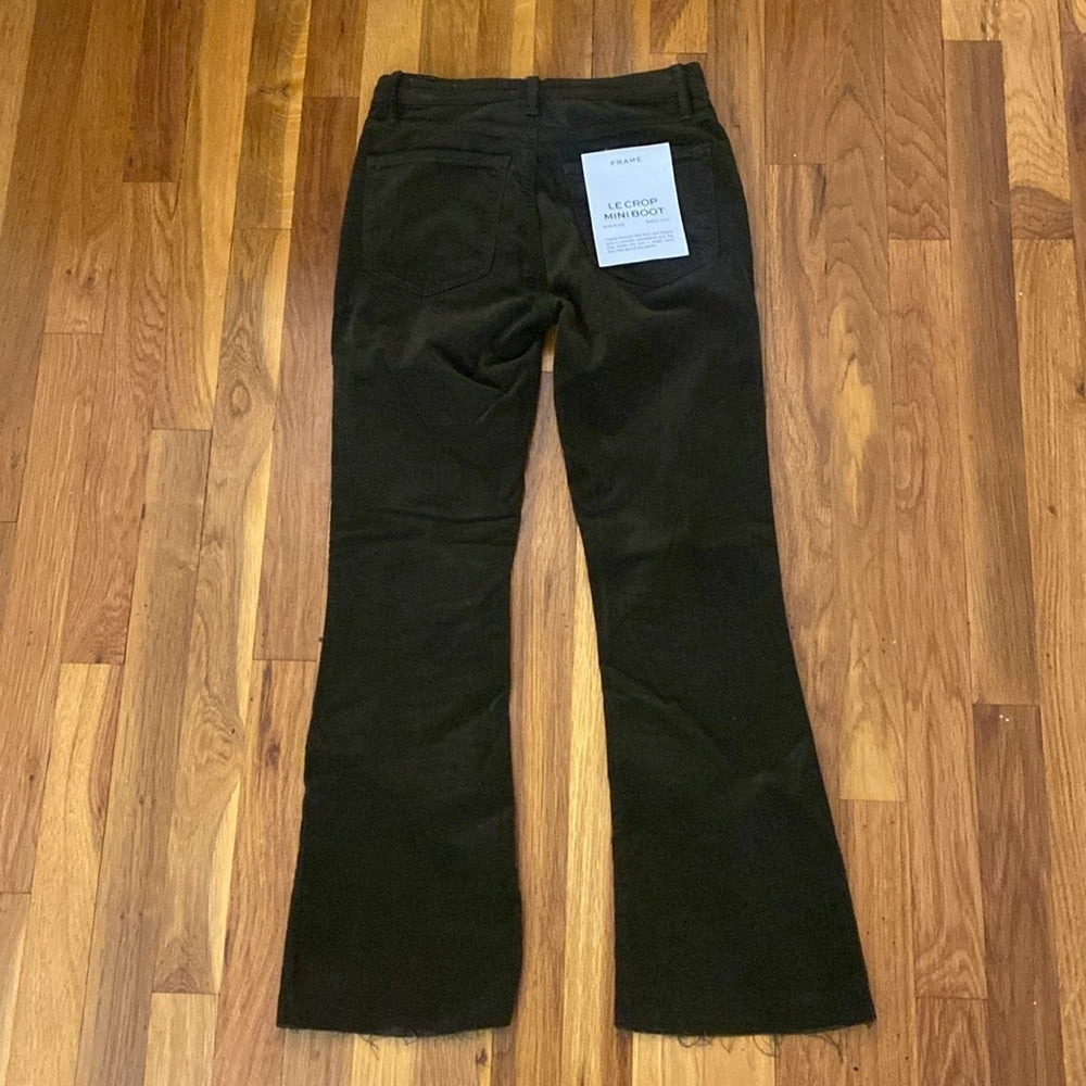 NWT Frame Denim Women’s Green Boot Cut Jeans Size 25