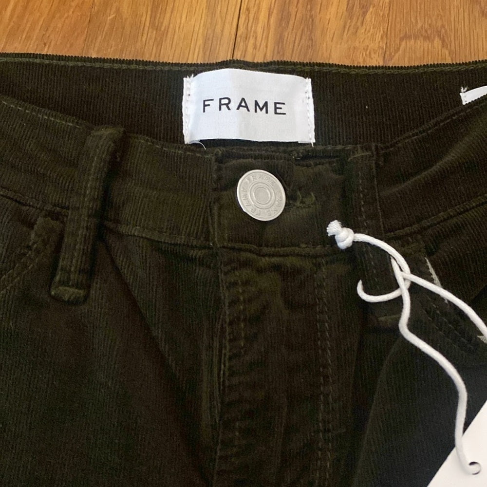 NWT Frame Denim Women’s Green Boot Cut Jeans Size 25