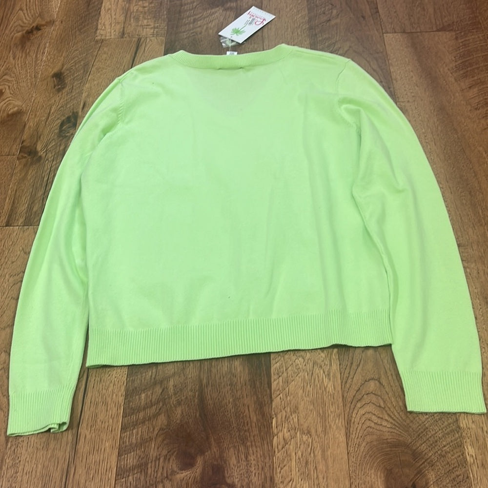 NWT Lily Pulitzer Woman’s Nancy Green Sweater Size XL