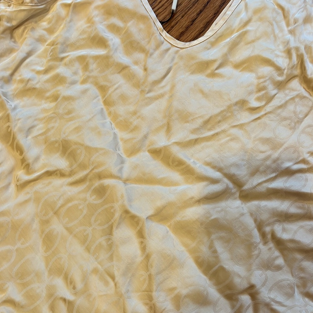 NWT L’Agence Woman’s Light Gold Tonal Chain Tank Size XS