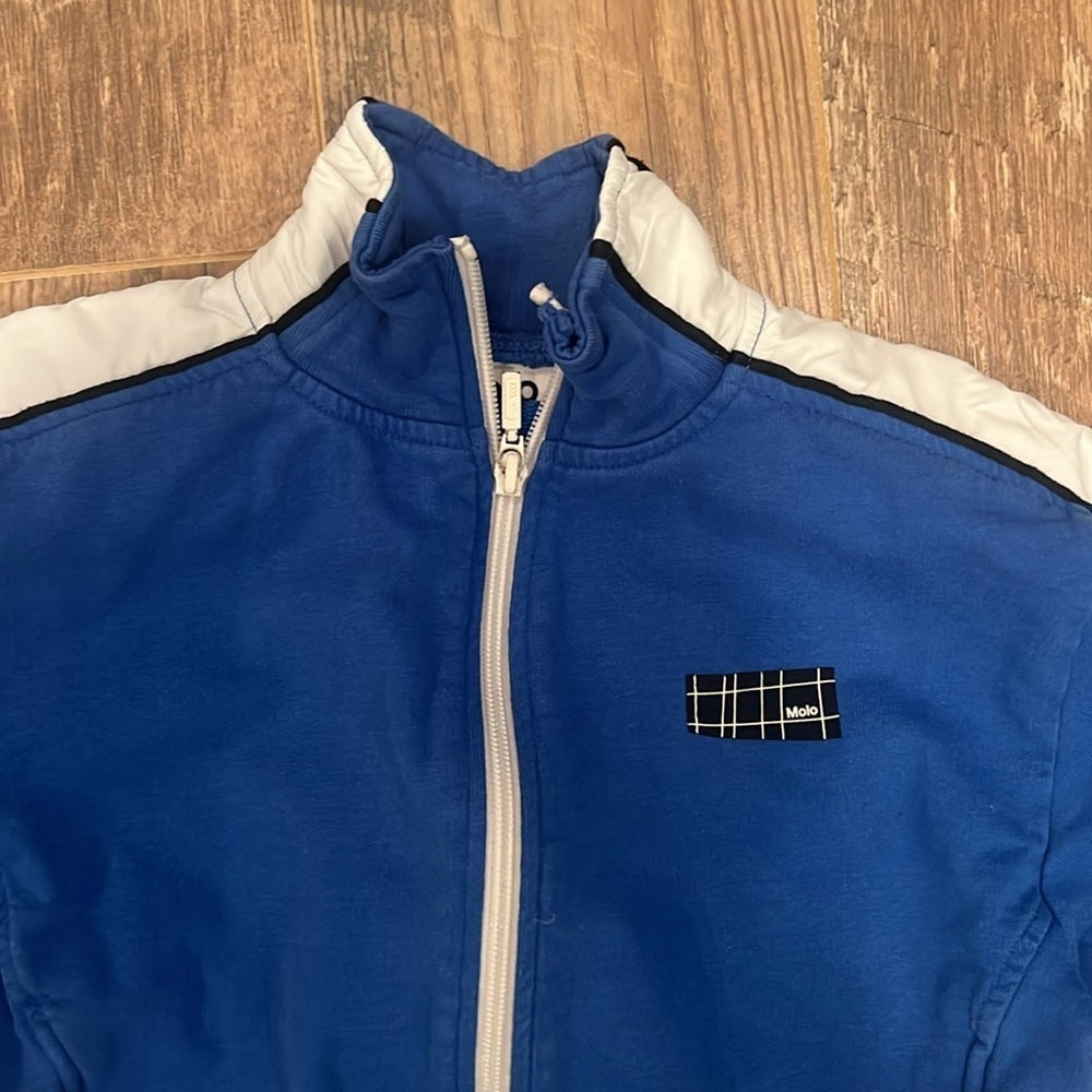 Molo Kids Blue Zip Up Size 6
