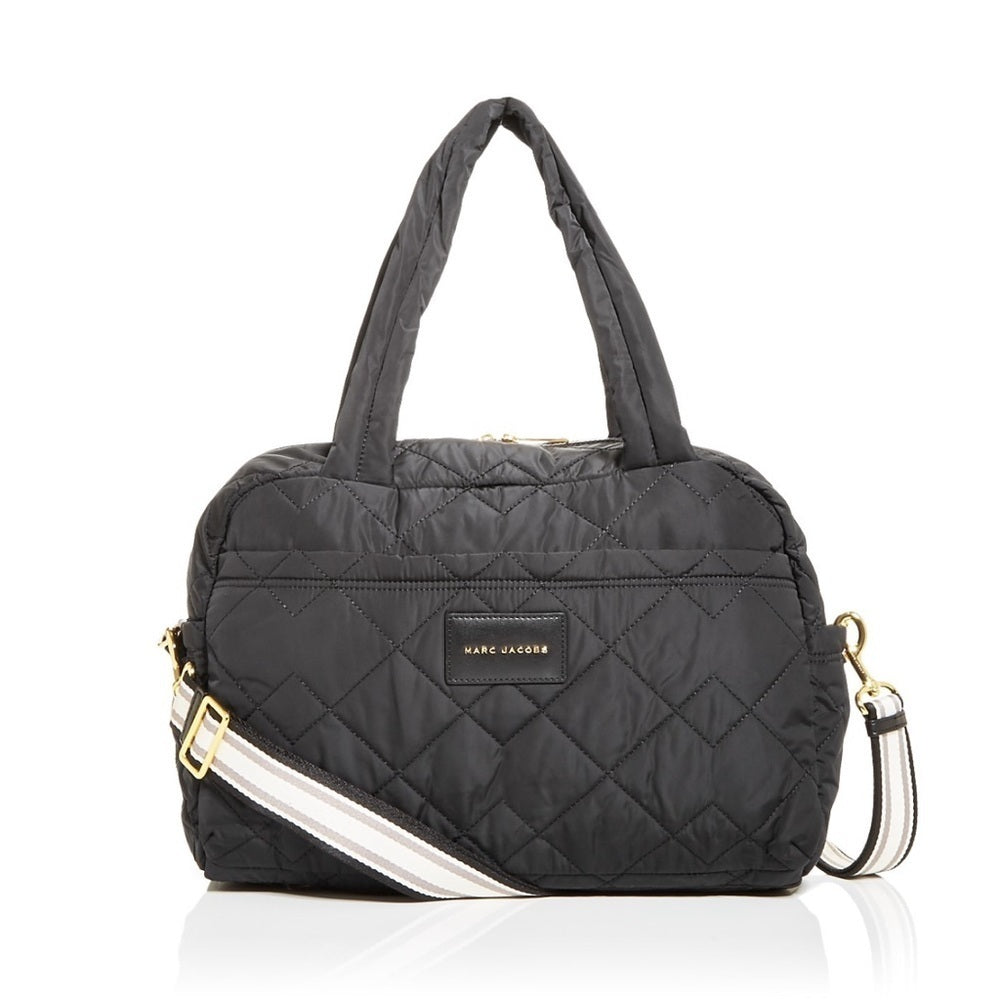 NWT Marc Jacobs Diamond Quilted Medium Weekender Black Bag