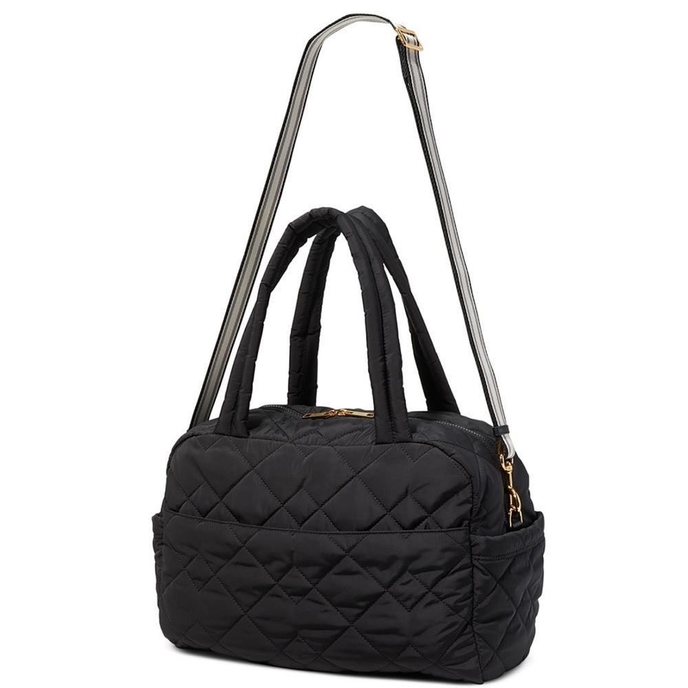 NWT Marc Jacobs Diamond Quilted Medium Weekender Black Bag