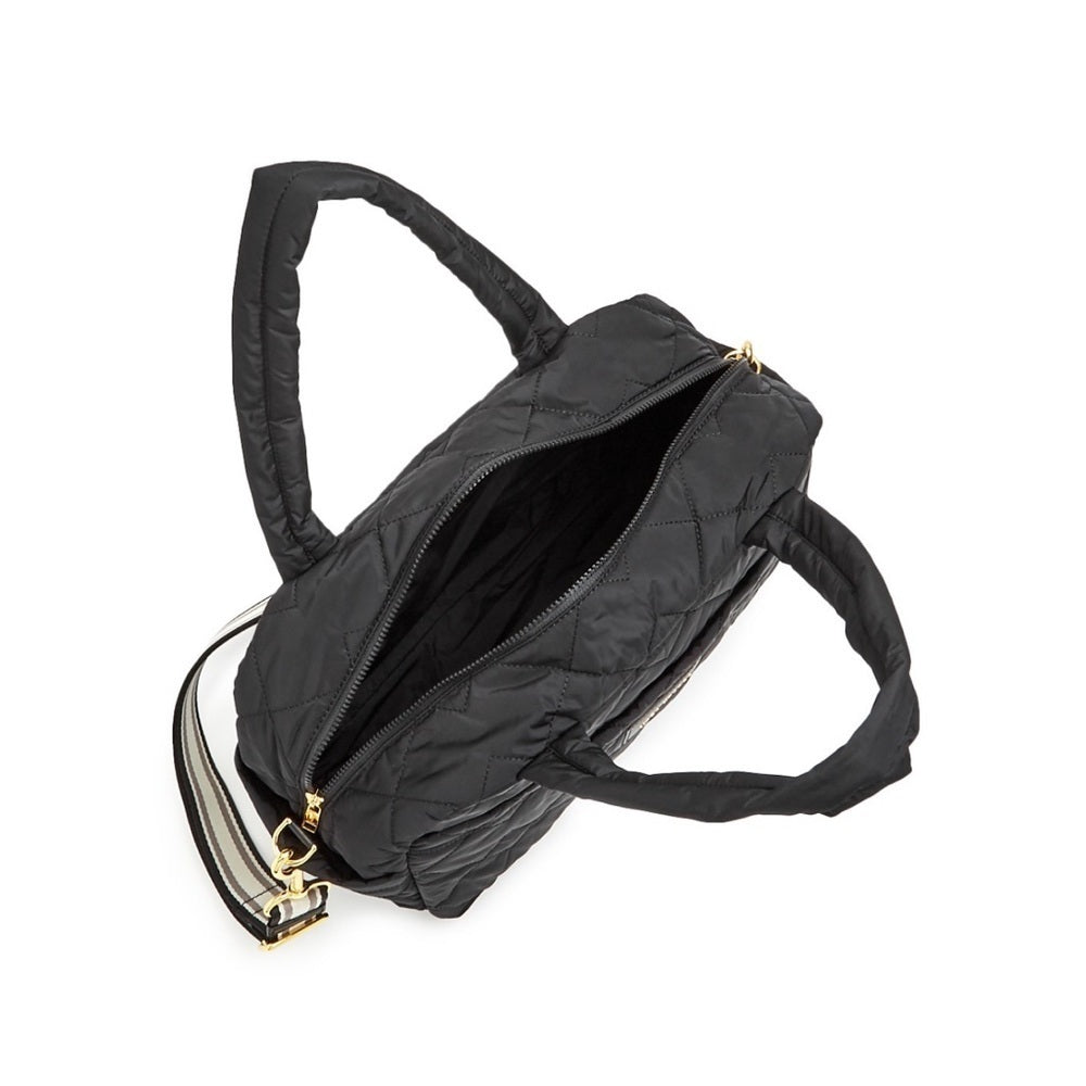 NWT Marc Jacobs Diamond Quilted Medium Weekender Black Bag
