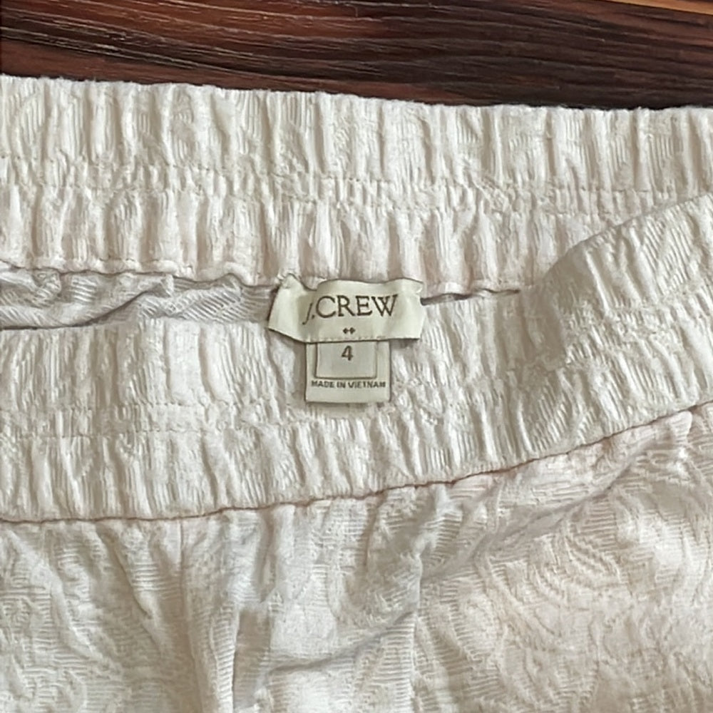 Women’s J. Crew White Shorts Size 4