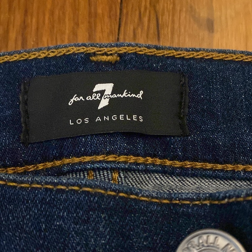 NWT 7 For All Mankind Women’s Blue Ankle Skinny Jeans Size 26