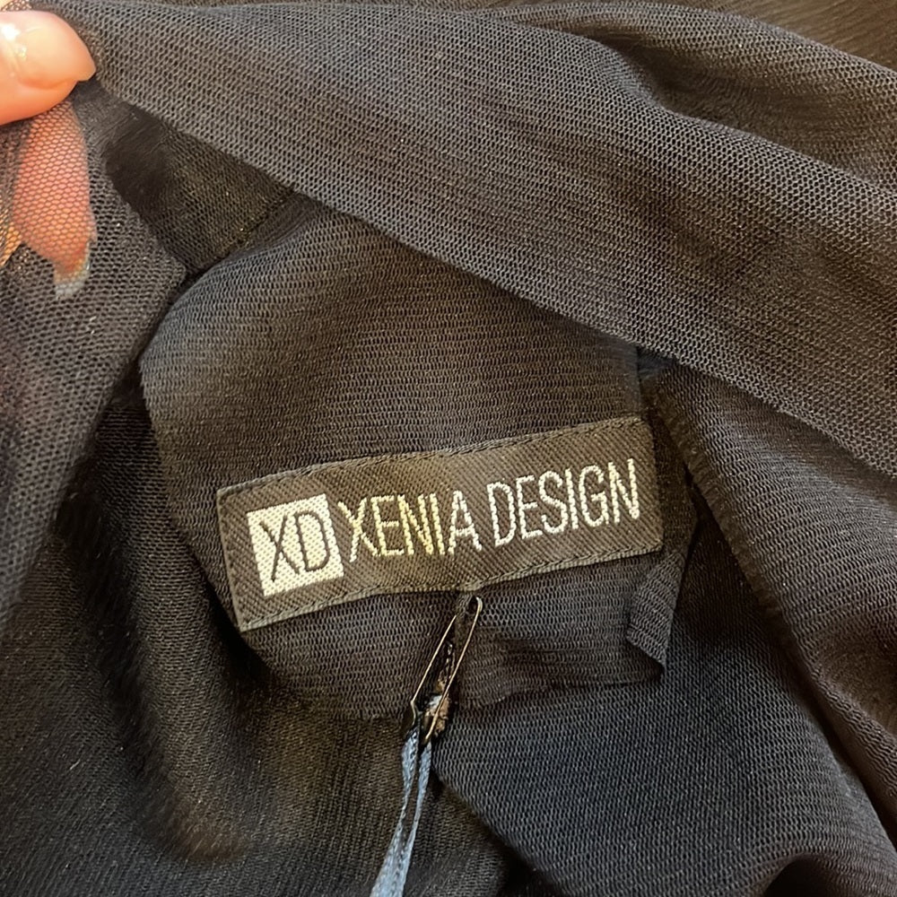 NWT XD Xenia Design Woman’s Black See Through Top Size L