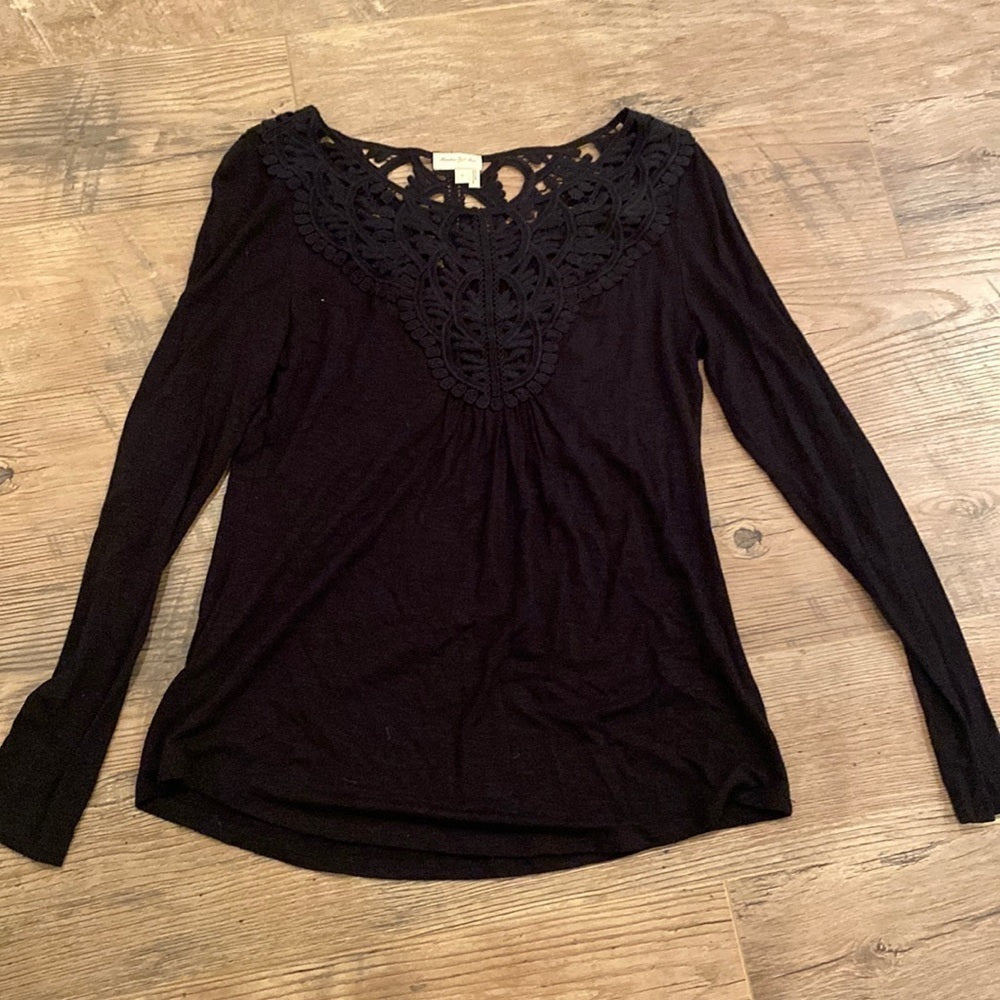 MEADOW Rue Women’s Black Top Size Small