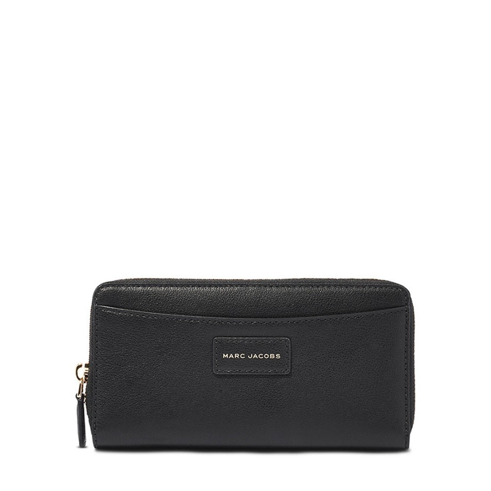 NWT Marc Jacobs Black The Protege Leather Zip Wallet