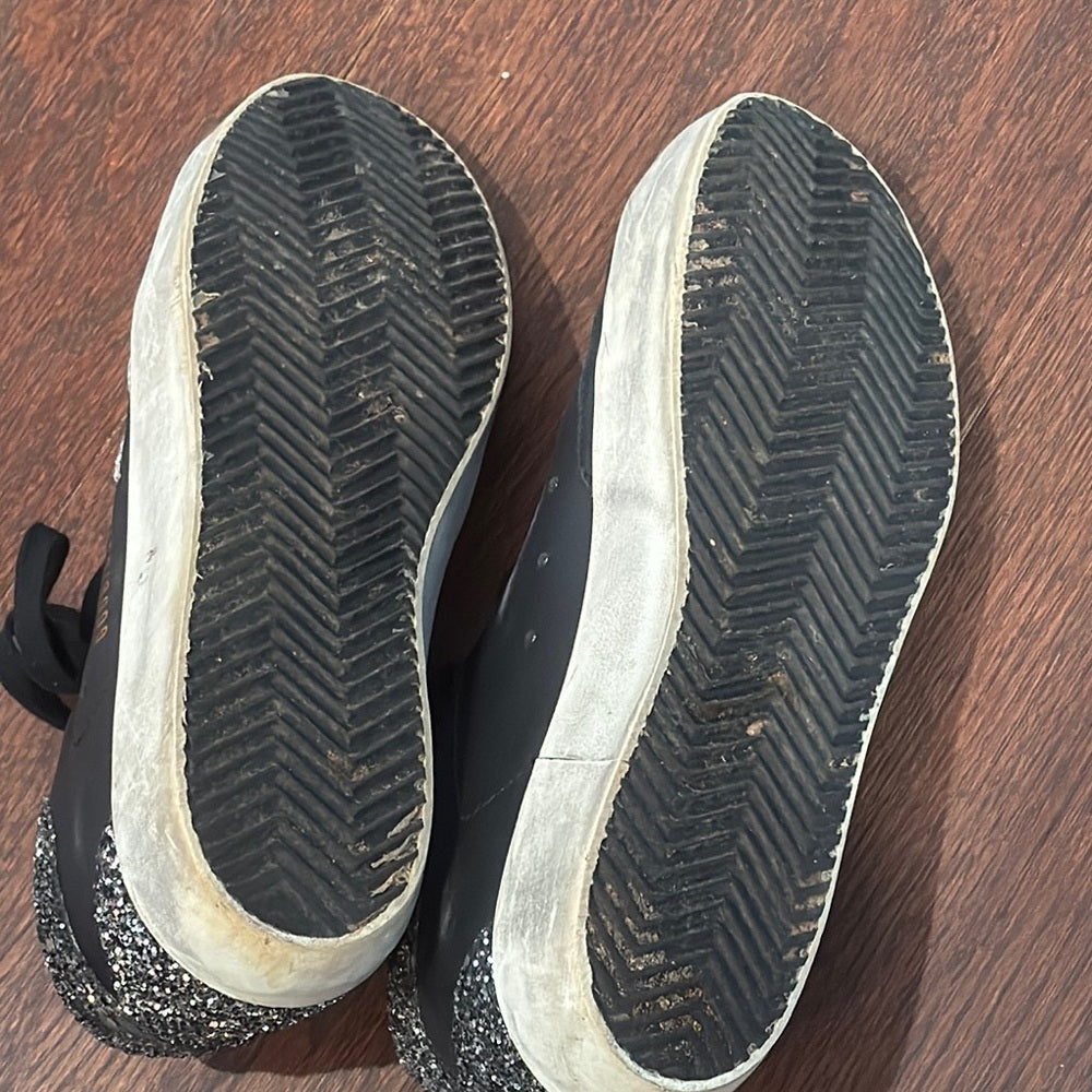 Golden Goose Women’s Black Sneakers with Silver Star Size 37/7