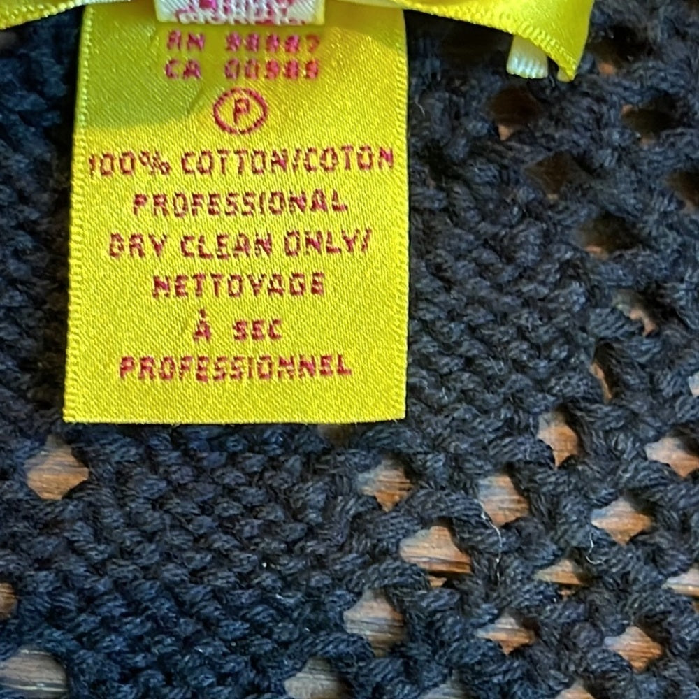 CATHERINE Malandrino Black Women’s Cropped Sweater Size Small