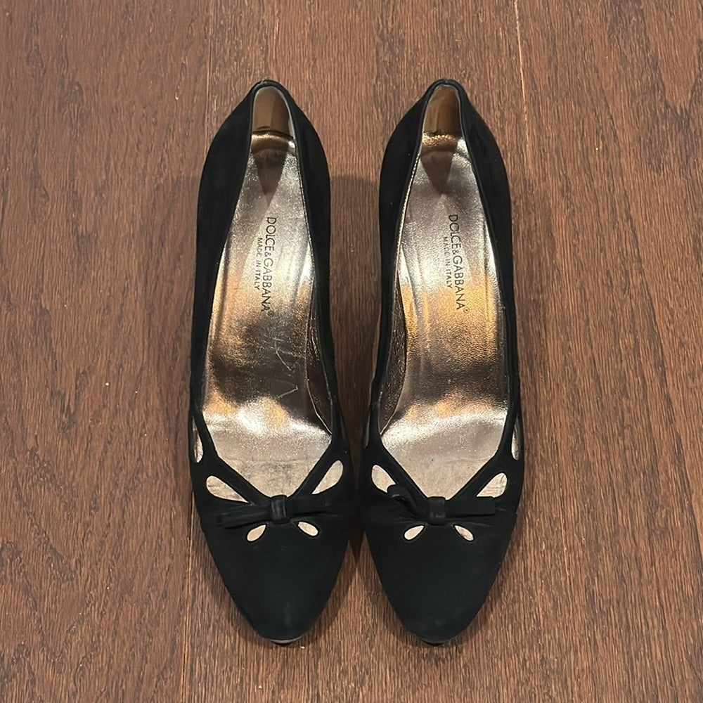 Dolce & Gabbana Women’s Black Suede Pumps Size 41/11