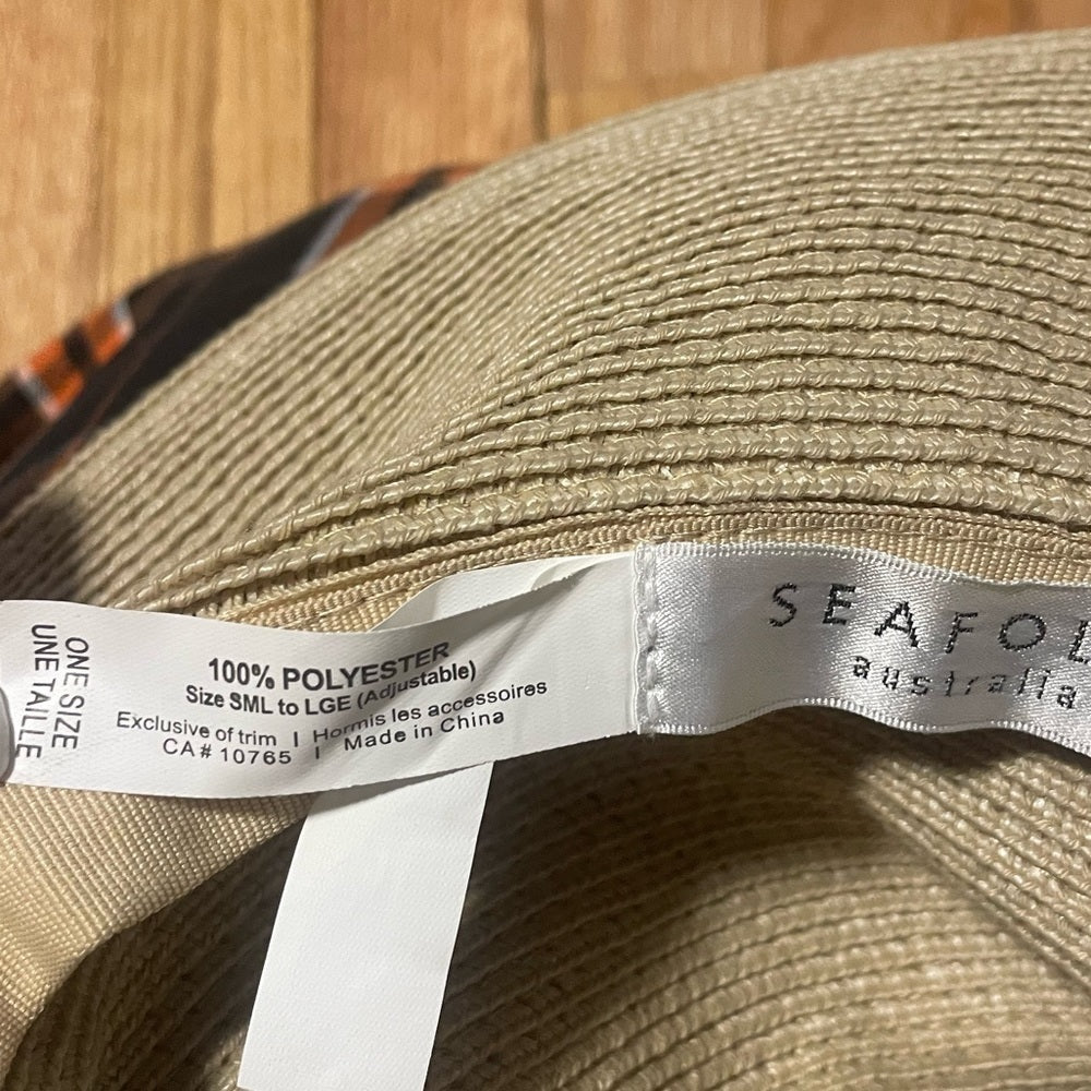 Seafolly Australia Beige Sun Hat One Size